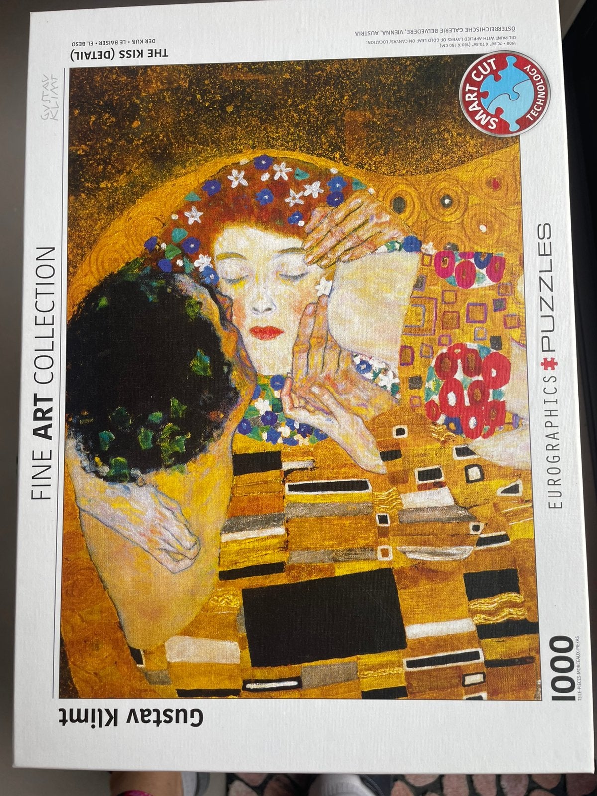 Legpuzzel Gustav Klimt 1000 stukjes, Ophalen of Verzenden, 500 t/m 1500 stukjes, Zo goed als nieuw, Legpuzzel