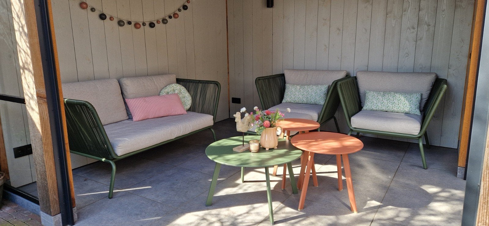 Intratuin Loungeset, Tuin en Terras, Ophalen of Verzenden, Zo goed als nieuw, Aluminium, Bank