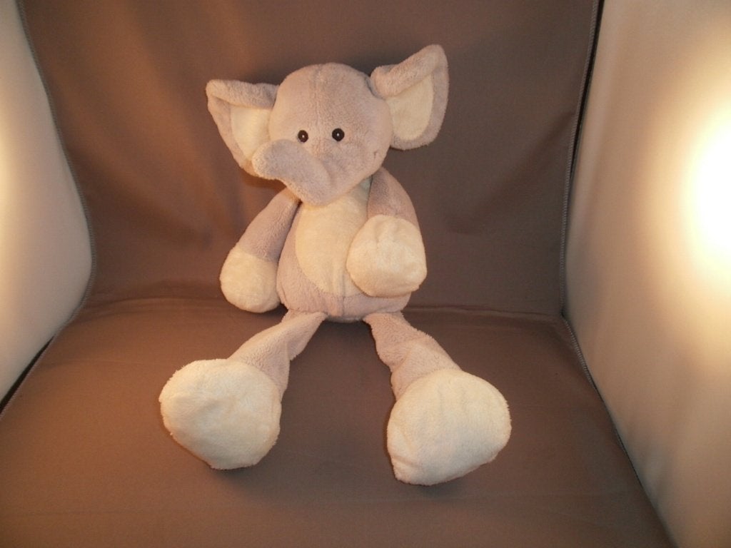 HEMA olifant grijs/wit velours 39 cm zachte vulling nr c11, Hema, Grijs, Nieuw, Ophalen of Verzenden
