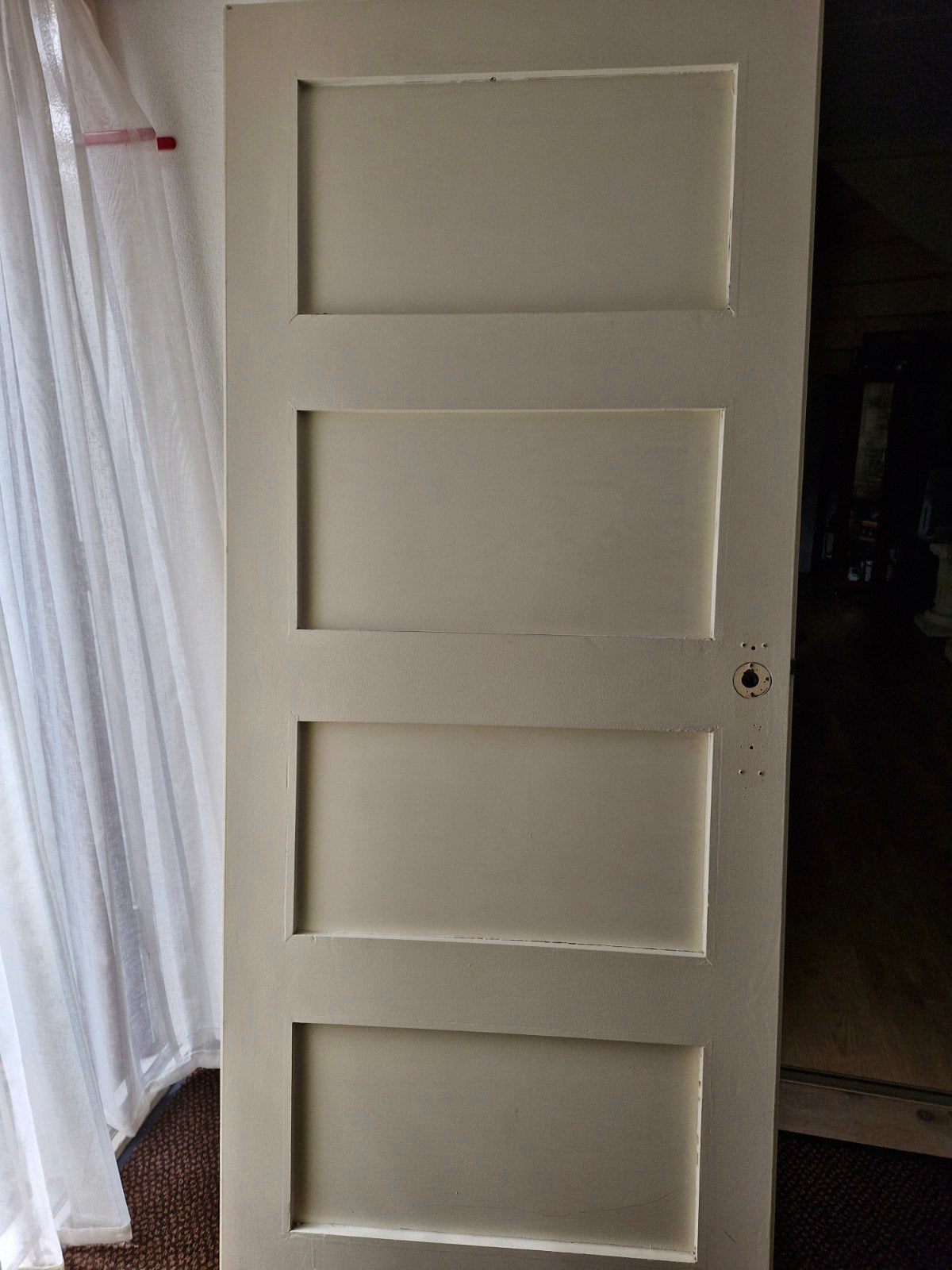 opdek binnendeur met panelen - gebruikt, even lezen....t, Doe-het-zelf en Verbouw, Deuren en Horren, Ophalen, Gebruikt, 80 tot 100 cm