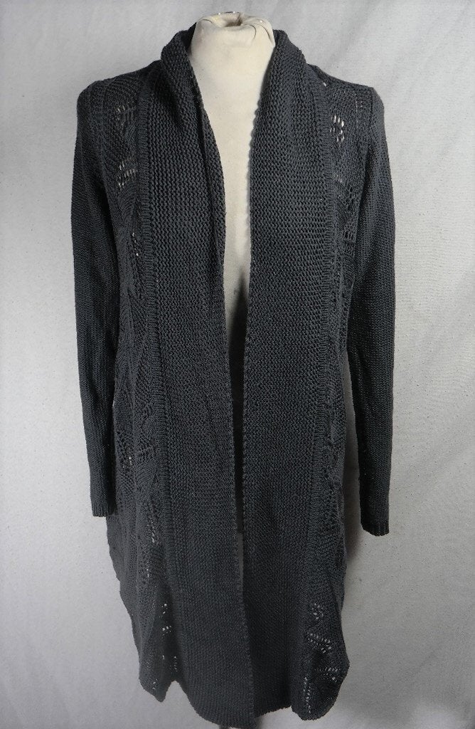 Gaaf donkergrijs gehaakt vest.Mt M.Merk M&S Mode, Maat 38/40 (M), ., Ophalen of Verzenden, Zo goed als nieuw
