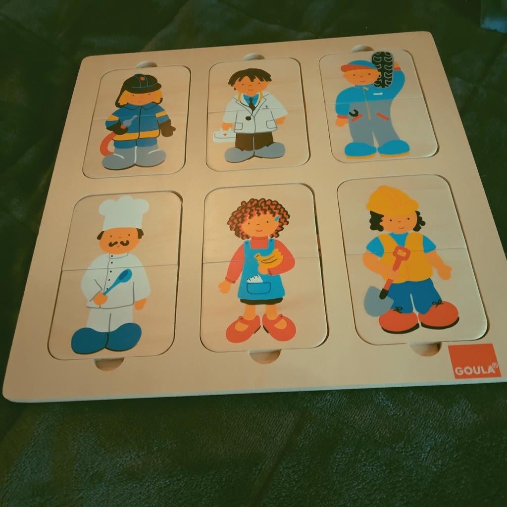 Houten Beroepen Puzzel - Educatief Speelgoed, Ophalen of Verzenden, Gebruikt, Puzzelen