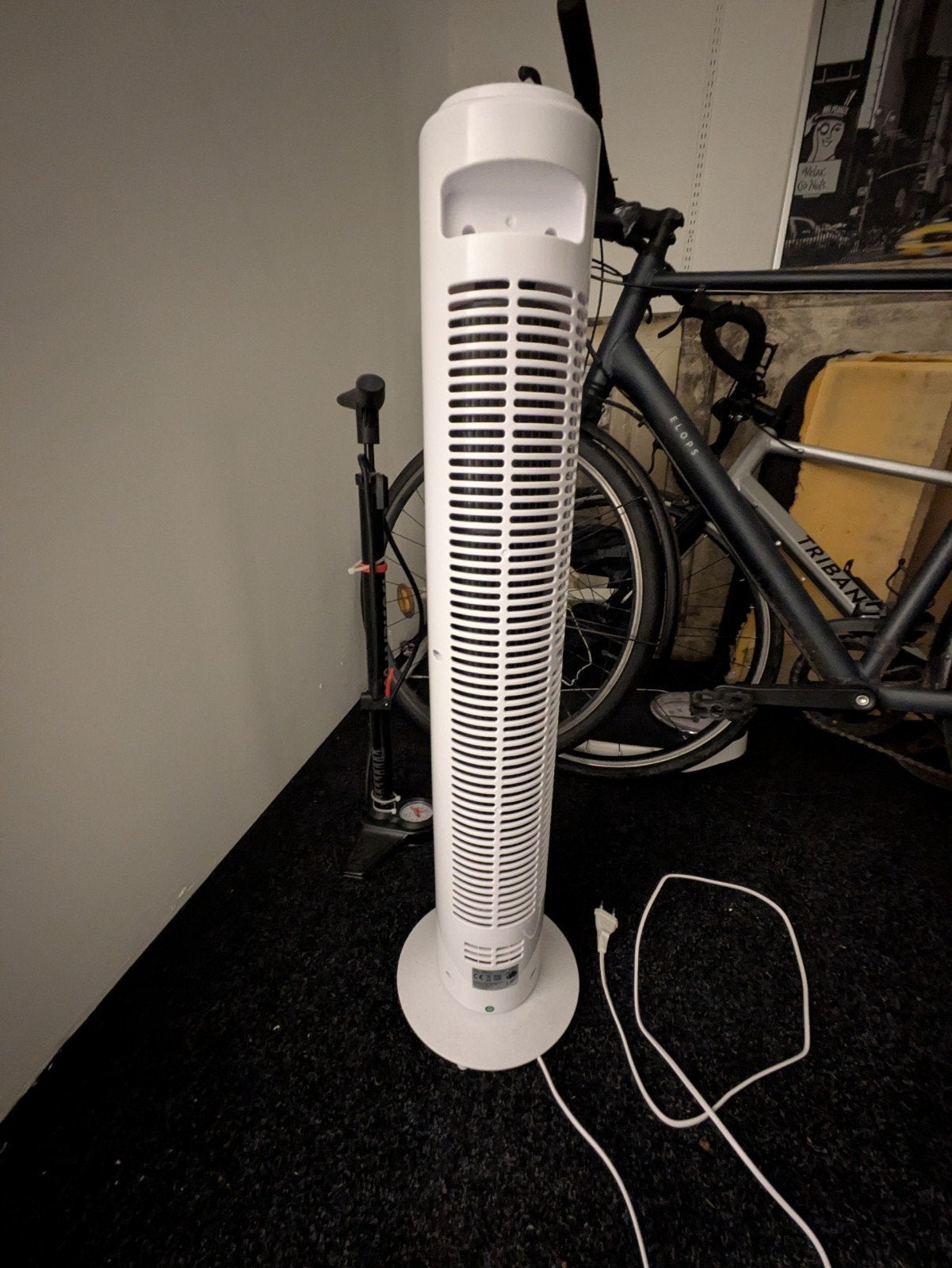 Torenventilator 45W – 3 standen – wit, Witgoed en Apparatuur, Ophalen of Verzenden, Gebruikt, Torenventilator
