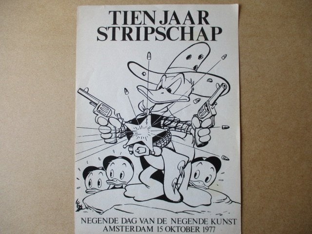 adv10185 donald duck prent 2, Ophalen, Donald Duck, Beeldje of Figuurtje
