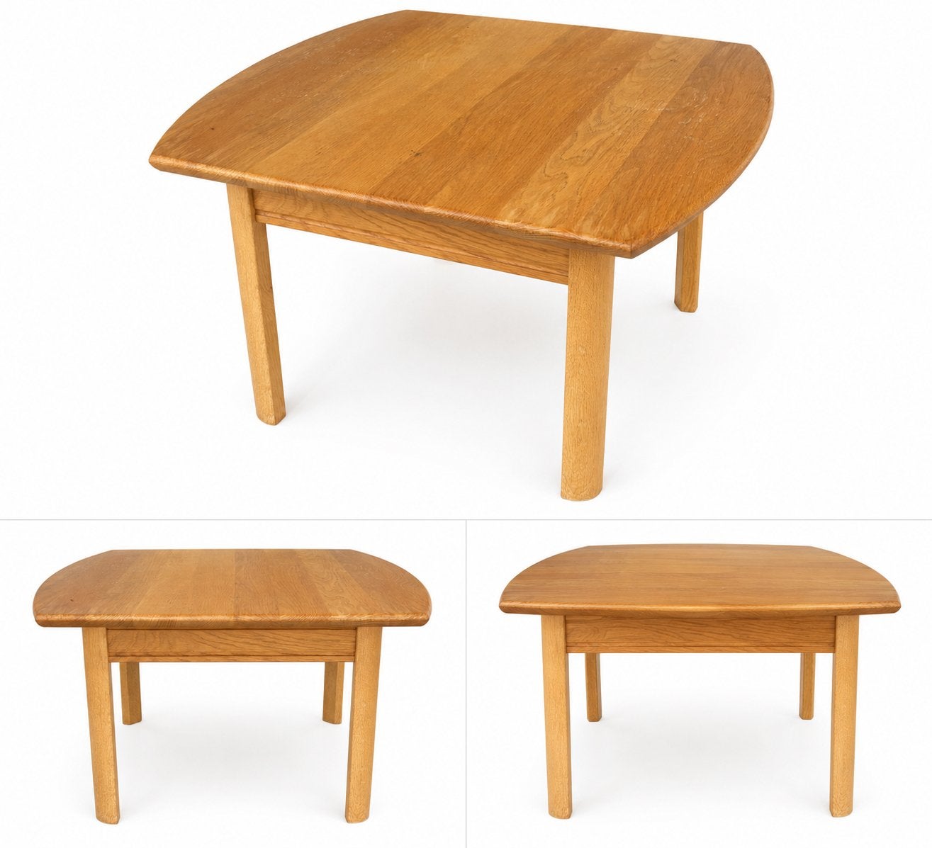 Houten bijzettafel 70x70 cm, 48 cm hoog, Gebruikt, Vierkant, 55 tot 75 cm, Hout
