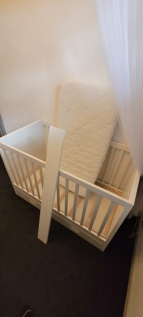 Ikea Stuva ledikant met 2 lade's te koop wit, Kinderen en Baby's, Ophalen, Gebruikt, Ledikant