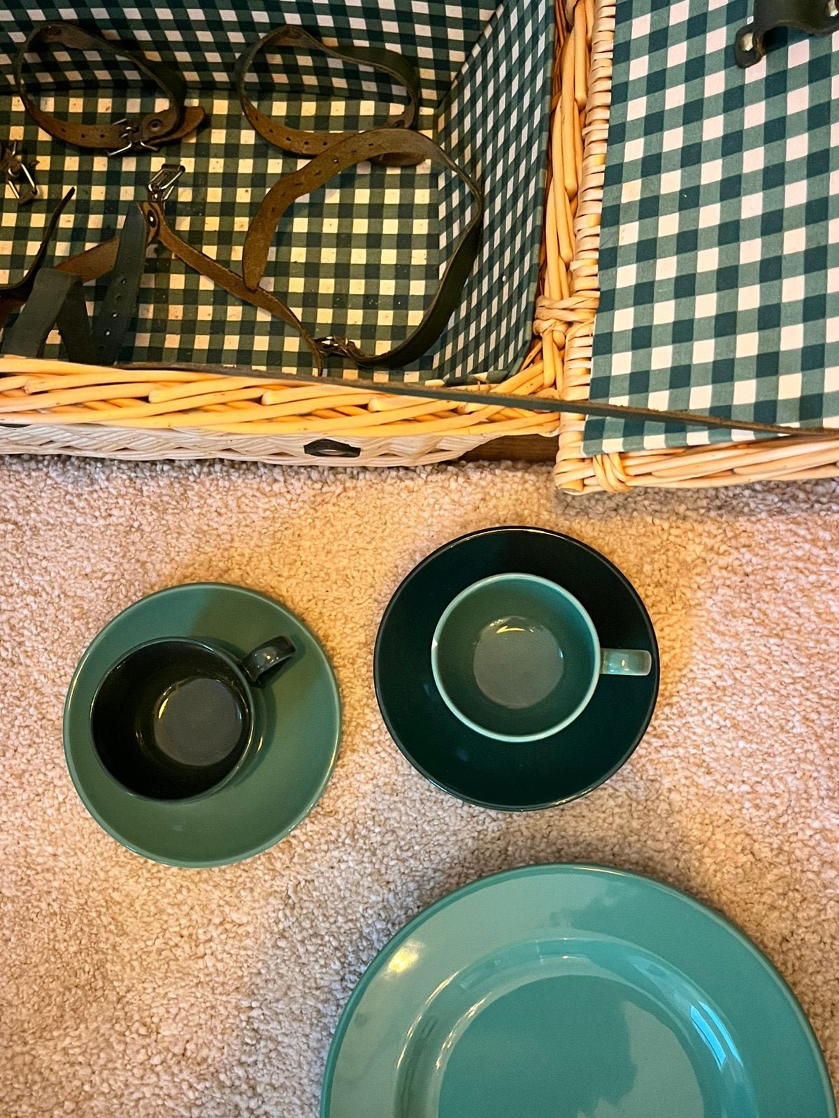 vintage picknickmand, Ophalen, Gebruikt