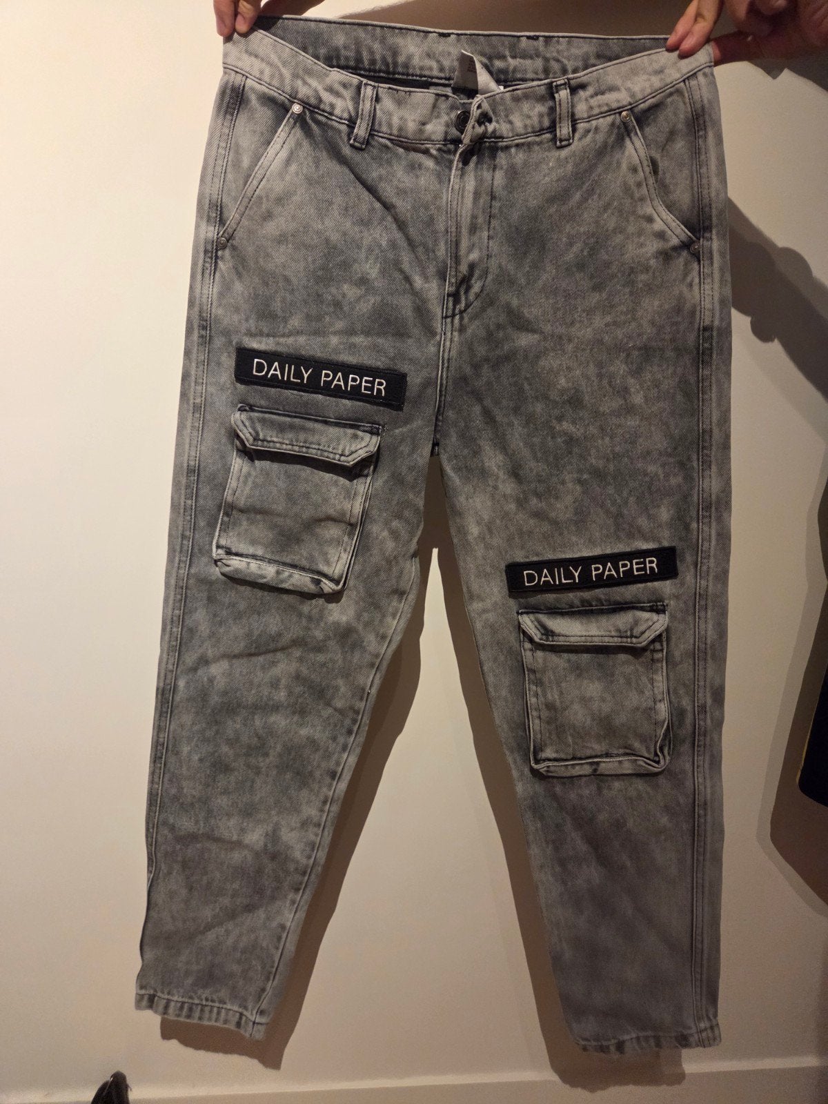 Daily Paper jeans grijs, maat L, Kleding | Heren, Overige jeansmaten, Ophalen of Verzenden, Zo goed als nieuw, Daily Paper