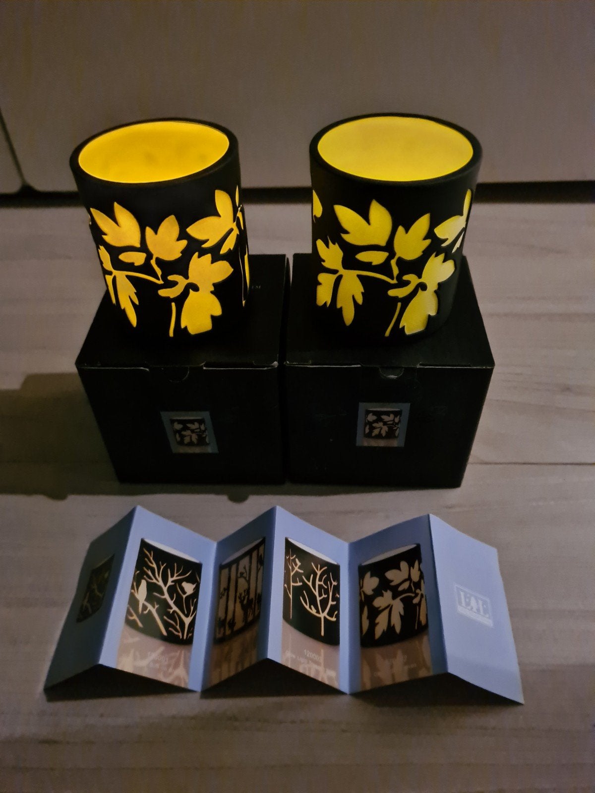 Set waxinelichthouders/ sfeerlichten Long Island Living, Ophalen, Nieuw, Zwart, Waxinelichthouder