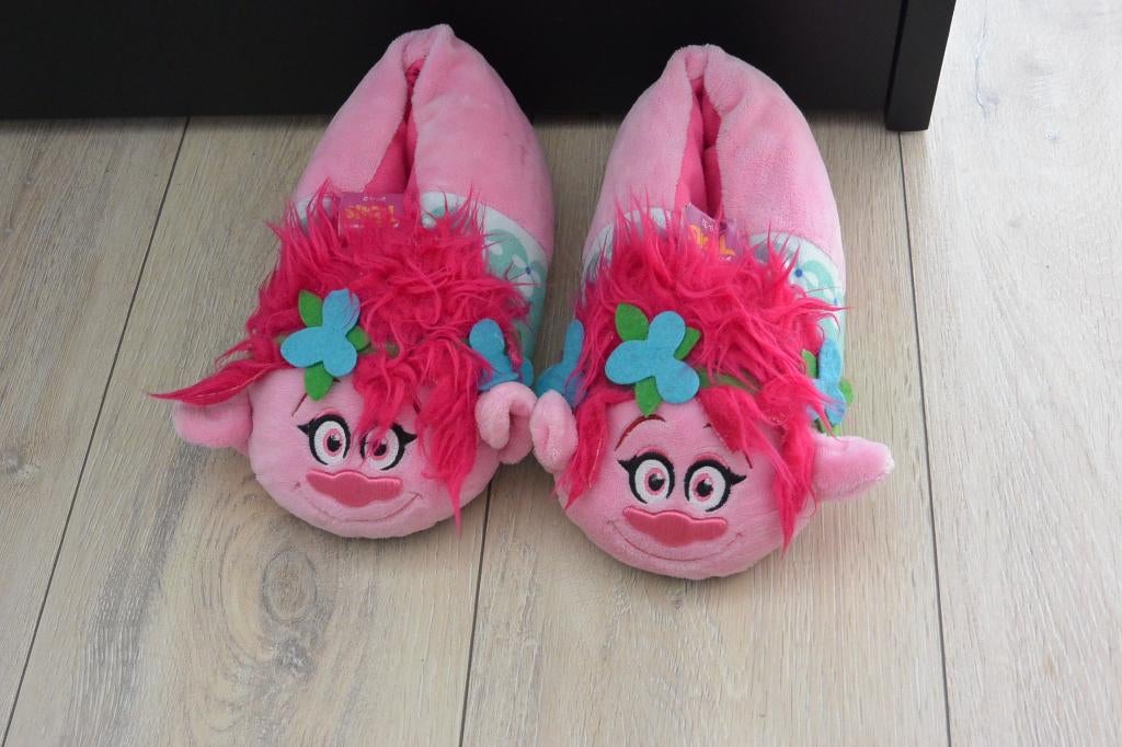 Trolls pantoffels - 29/32, Meisje, Overige typen, Ophalen of Verzenden, Zo goed als nieuw