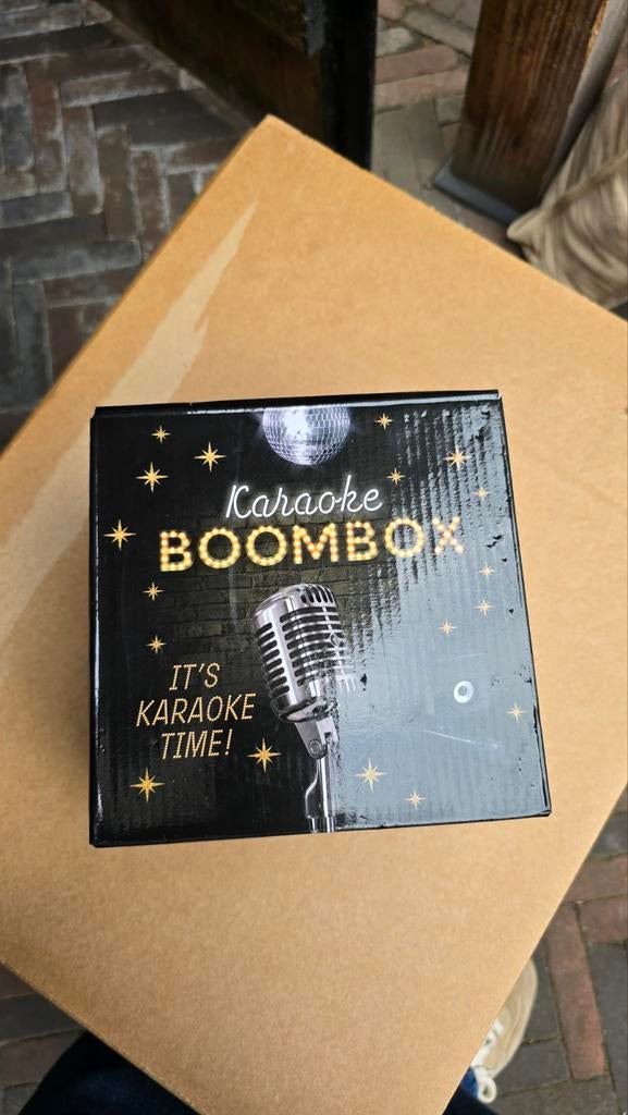 Nieuwe Karaoke Boombox met Microfoon - Geweldig Geluid!, Ophalen of Verzenden, Nieuw, Complete set