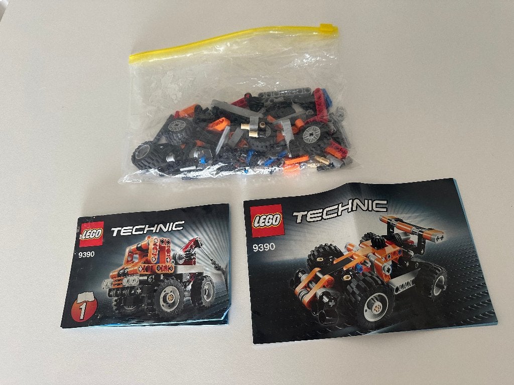 Lego Technic - Formule 1 auto/Takelwagen - Setnummer 9390, Kinderen en Baby's, Speelgoed | Duplo en Lego, Lego, Compleet, Ophalen of Verzenden