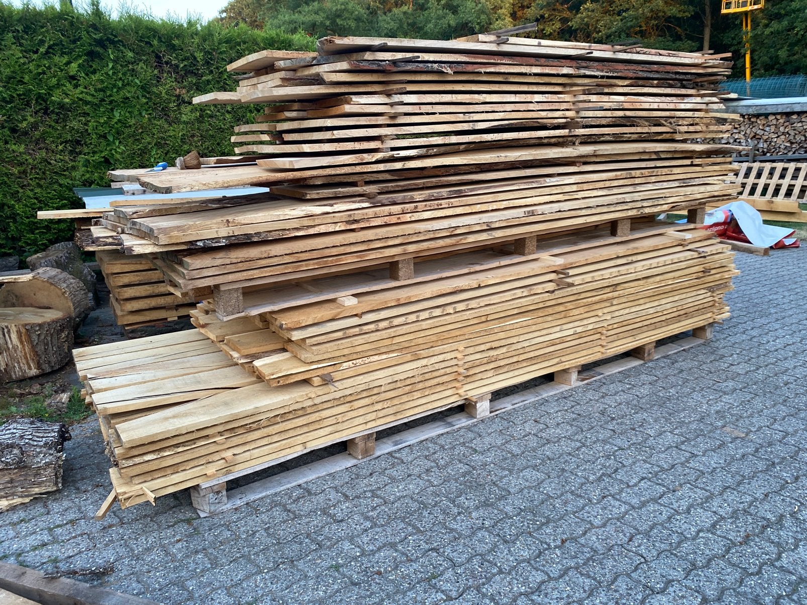 Partij eiken planken b keus, Doe-het-zelf en Verbouw, Hout en Planken, Ophalen, 25 tot 50 mm, Eiken, Nieuw