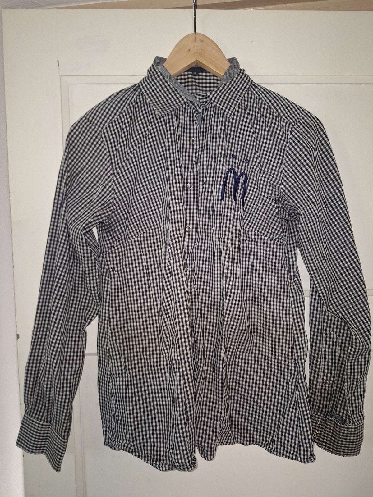 McDonald's geruit overhemd - Maat s, Ophalen, Zo goed als nieuw, Zwart