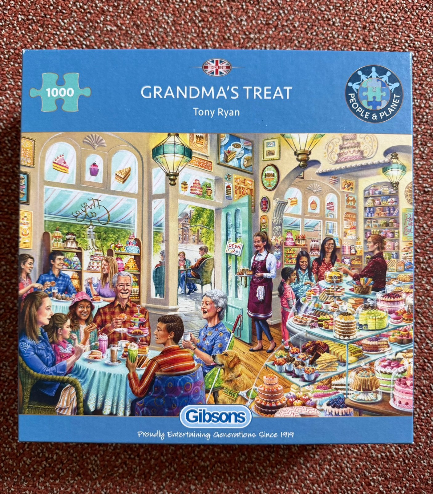 Gibsons puzzel Grandma’s treat 1000 stukjes, Ophalen of Verzenden, 500 t/m 1500 stukjes, Nieuw, Legpuzzel