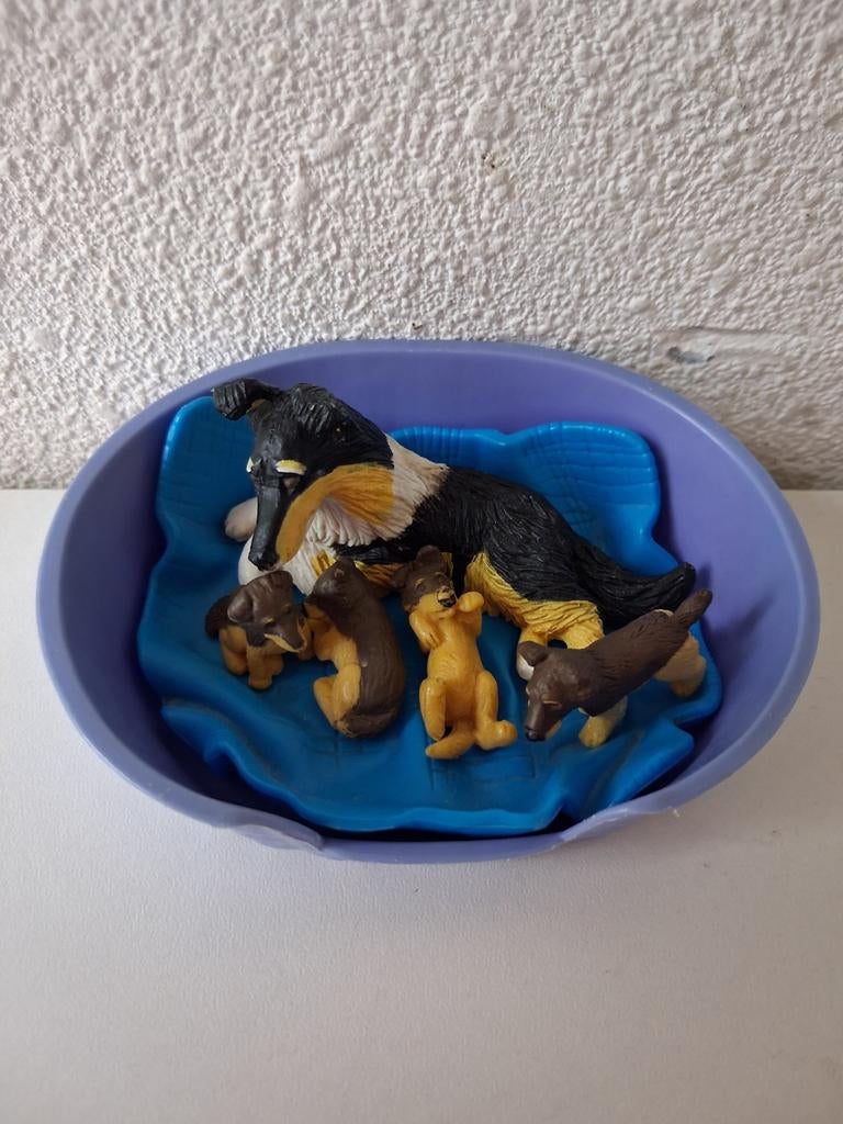 Puppy in my pocket Colly familie, Verzamelen, Ophalen of Verzenden, Zo goed als nieuw, Hond of Kat, Beeldje of Figuurtje