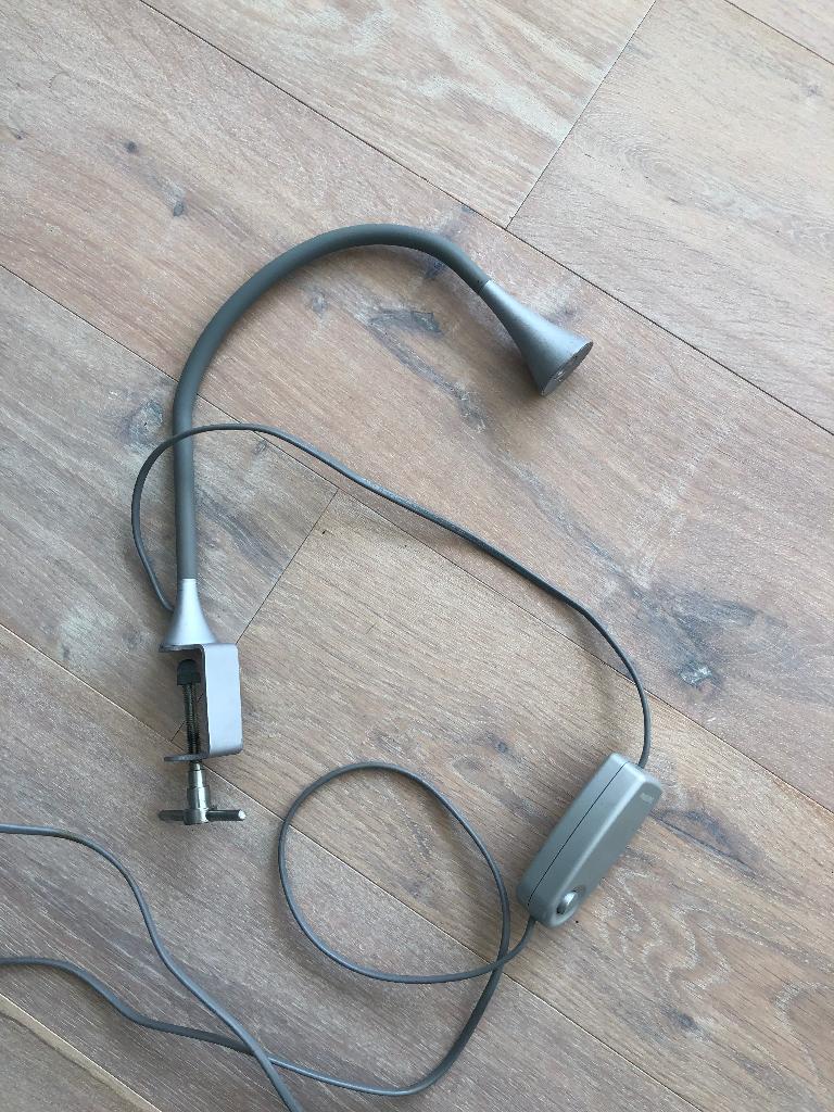 Vintage klemspot Philips lamp, Ophalen of Verzenden, Gebruikt