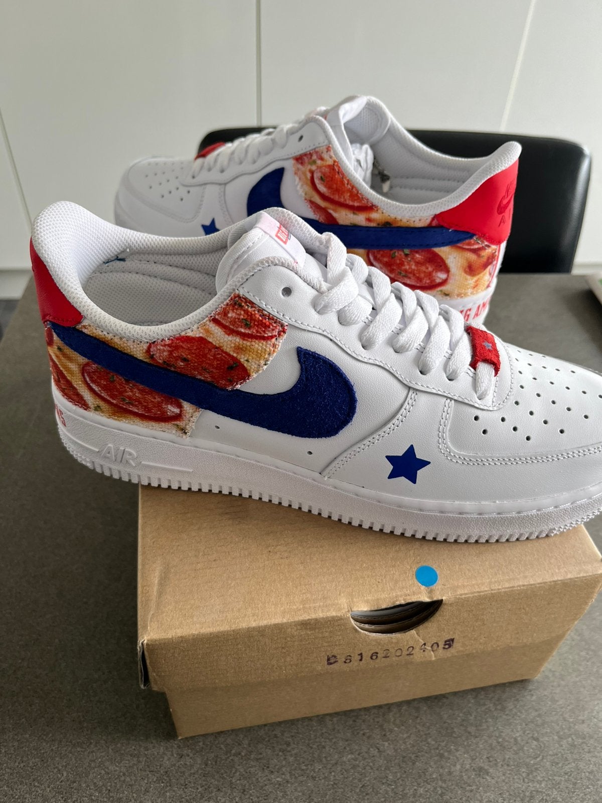 Nike airforce 1 (dr oetker limited edition), Ophalen, Wit, Nieuw, Sneakers of Gympen
