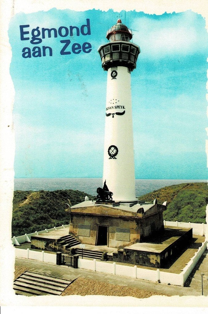 Egmond aan Zee, Vuurtoren, Ophalen of Verzenden, Gelopen, Noord-Holland