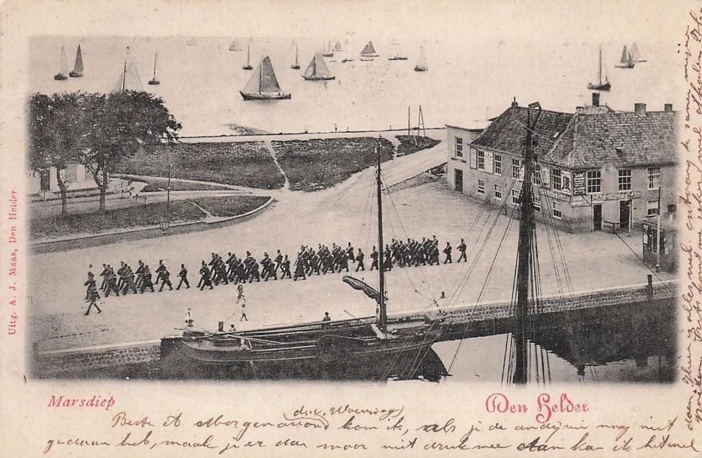 JO590 Den Helder Marsdiep Militair 1902, Verzenden, Voor 1920, Gelopen, Noord-Holland