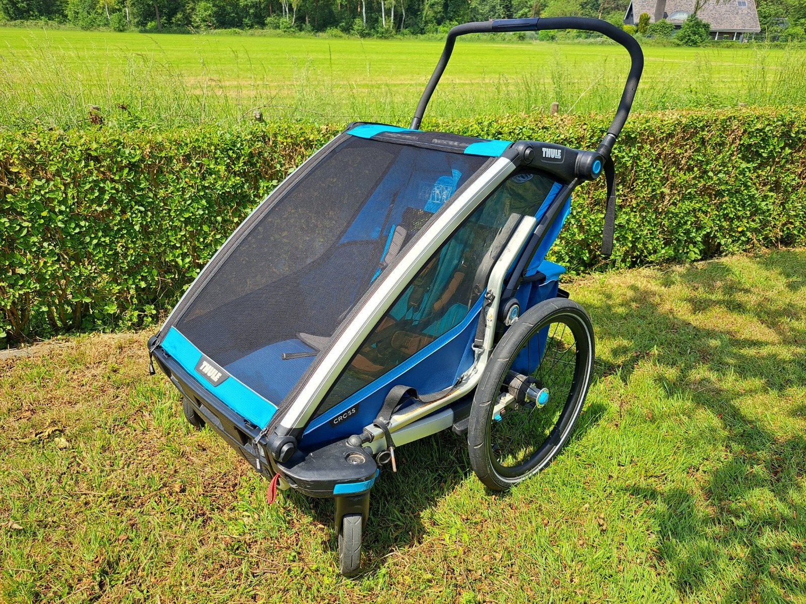 Thule Chariot Cross 2, Fietsen en Brommers, Fietsaccessoires | Aanhangers en Karren, Ophalen, Kinderkar, Minder dan 20 kg
