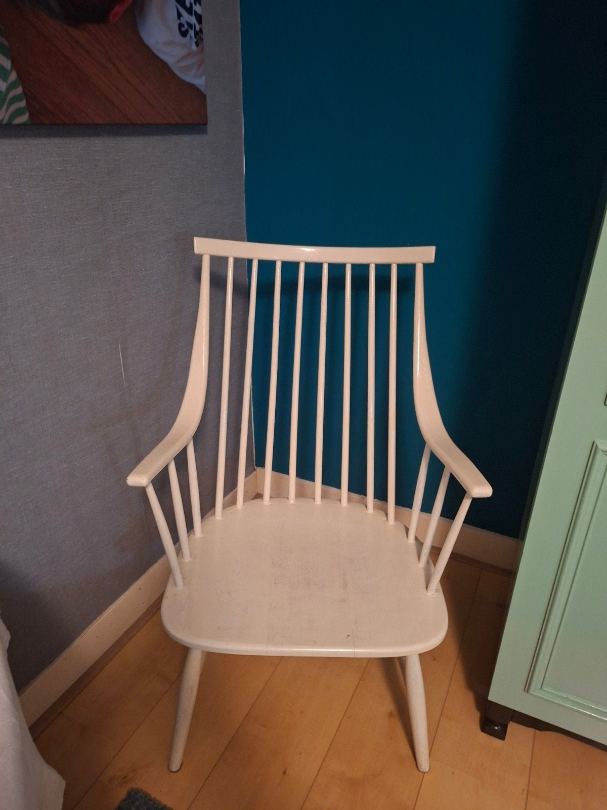 Lena Larson spijlenstoel Pastoe, Ophalen of Verzenden, Wit, Hout