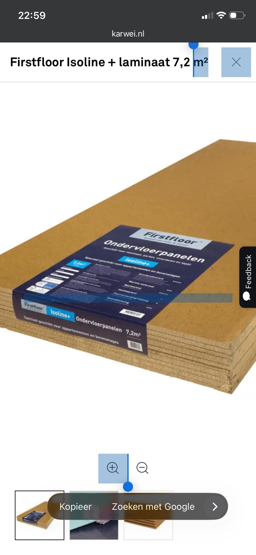 Firstfloor Isoline ondervloerplaten (4 stuks), Ophalen, 30 cm of meer, 50 tot 150 cm, Overige typen