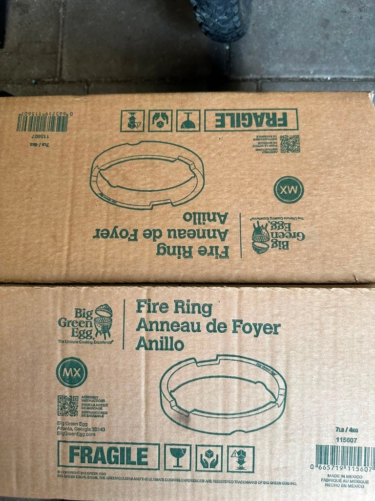 Gebroken Big Green Egg Fire Ring (MX), Ophalen, Gebruikt, Big Green Egg