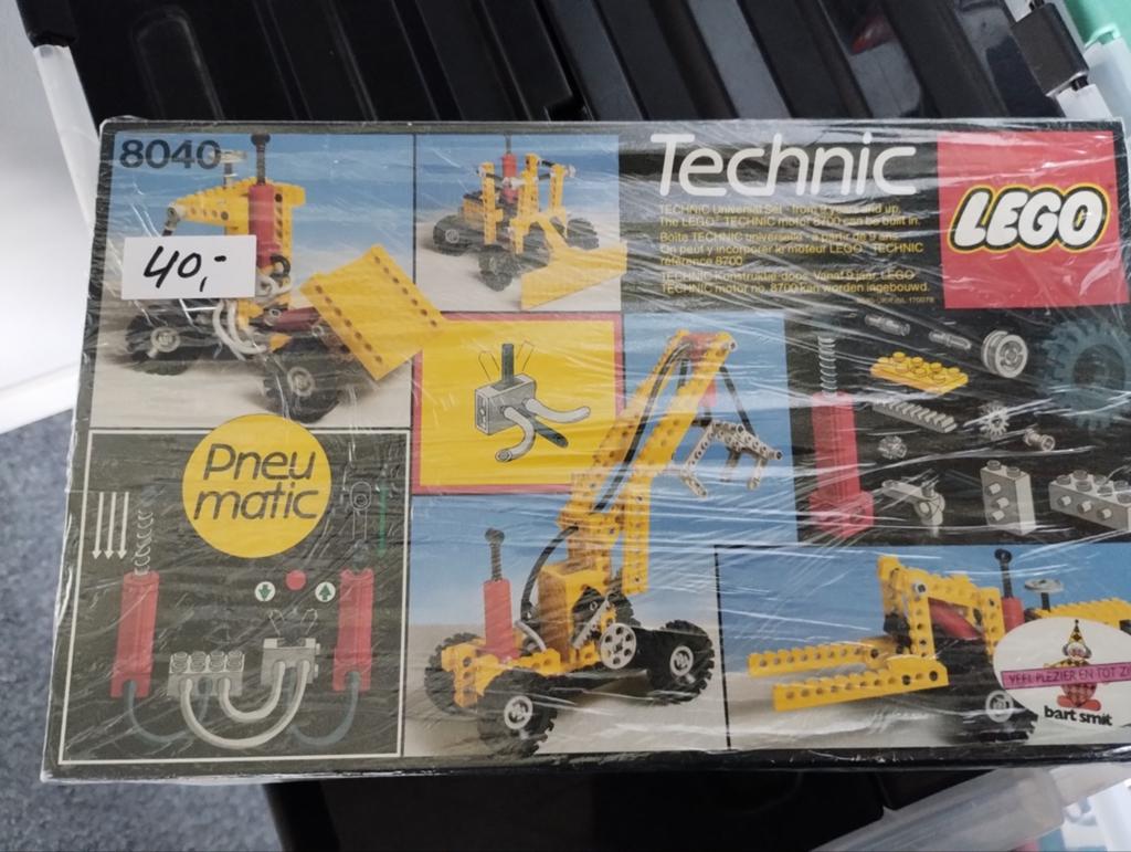 Lego Technic 8040 Pneumatic Kraanwagen (1984), Gebruikt, Compleet, Lego, Ophalen of Verzenden