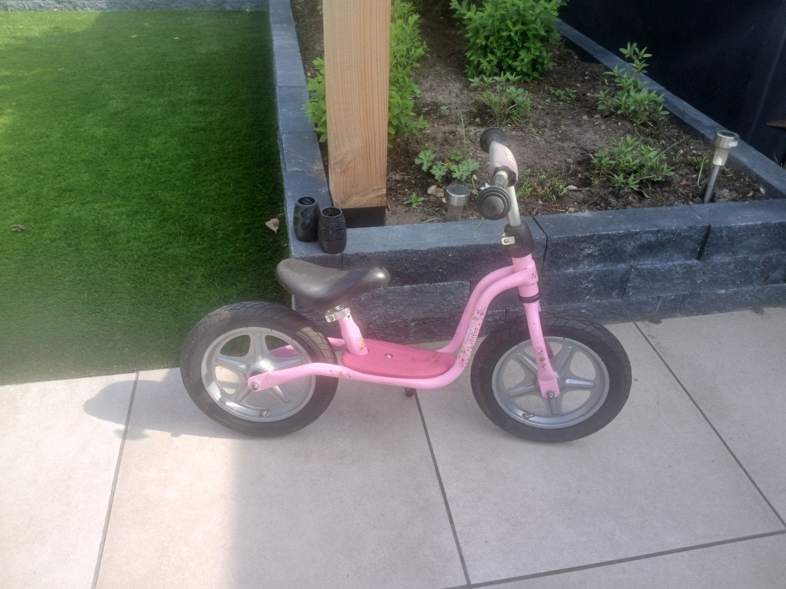 2x Puky Loopfiets Roze en Groen, Ophalen, Gebruikt, Loopfiets