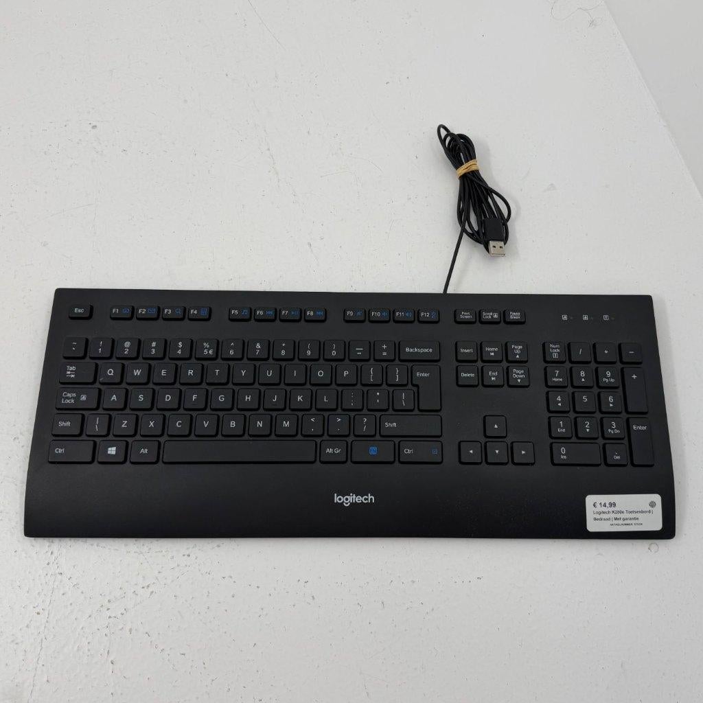 Logitech K280e Toetsenbord | Bedraad | Met garantie, Computers en Software, Toetsenborden, Zo goed als nieuw, Qwerty, Bedraad
