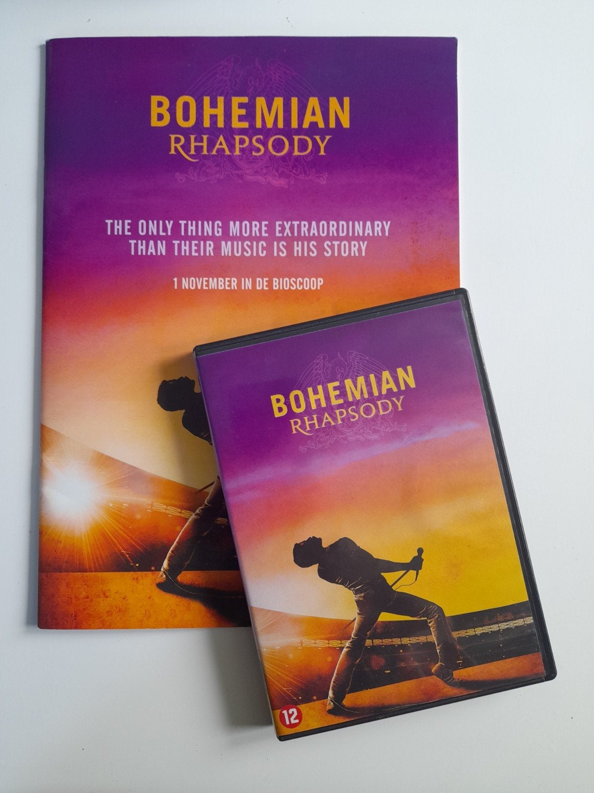Bohemian rhapsody dvd en Pathé boekje, Alle leeftijden, Ophalen of Verzenden, Zo goed als nieuw