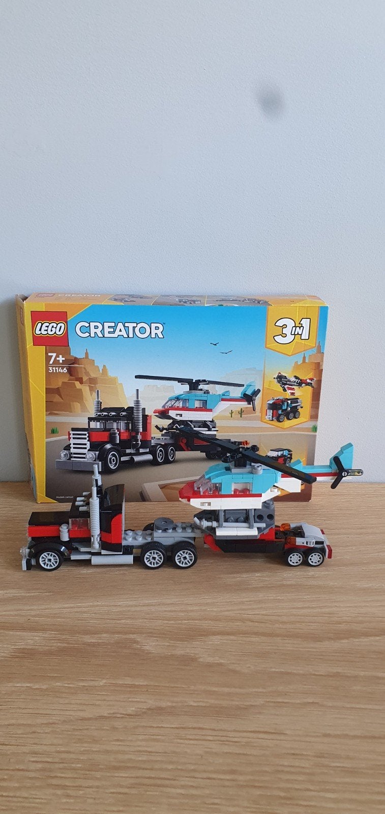 Lego Creator 31146 Vliegtuigtransport compleet met doos, Compleet, Lego, Ophalen of Verzenden, Zo goed als nieuw