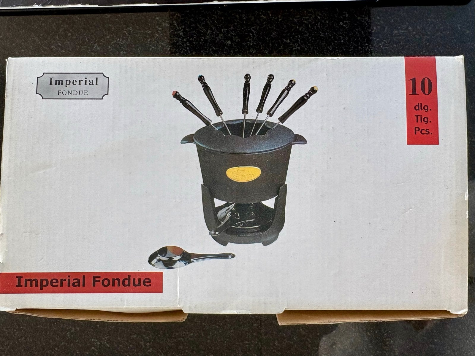 Gietijzeren imperial fondueset | 10-delig | NIEUW, Ophalen, Nieuw, Brander, Fondueset