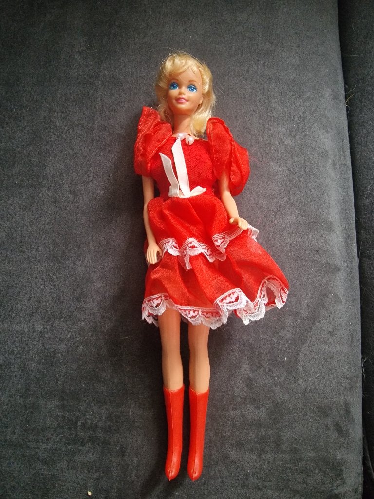 Vintage barbie, Verzamelen, Ophalen of Verzenden, Gebruikt, Pop