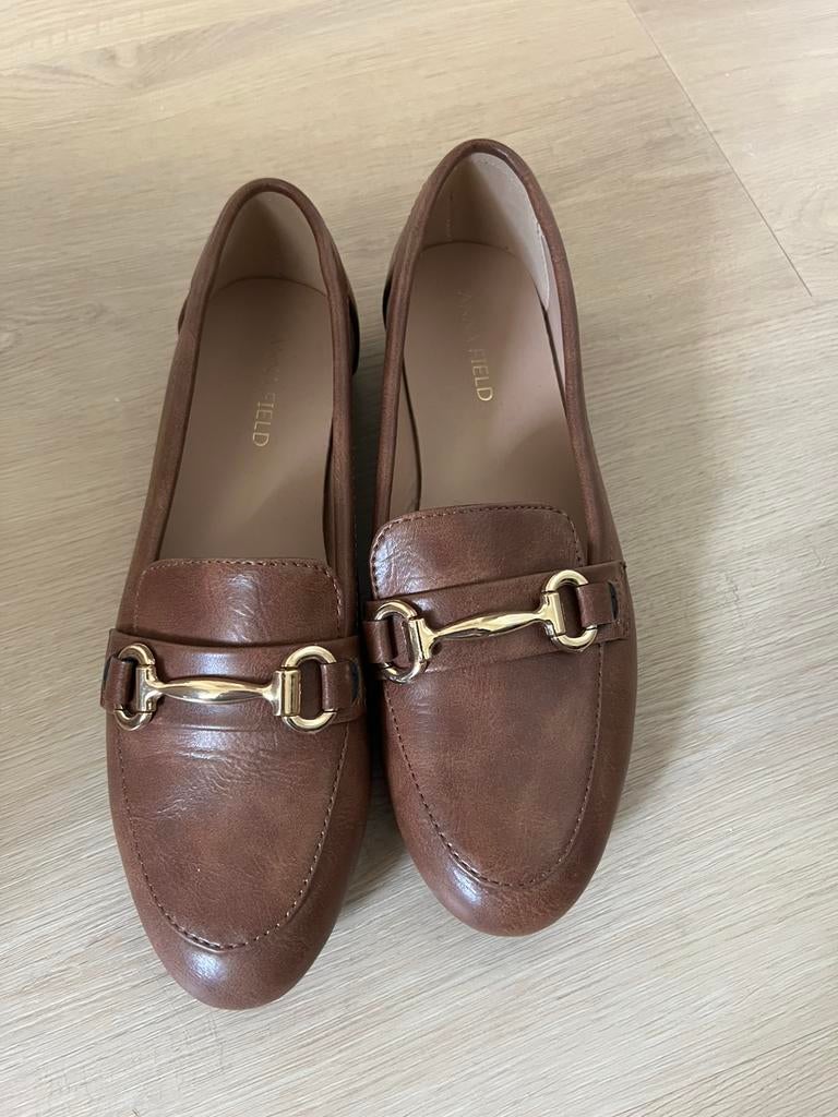 Anna Field schoenen mt 35, Ophalen, Bruin, Espadrilles of Moccasins, Gedragen