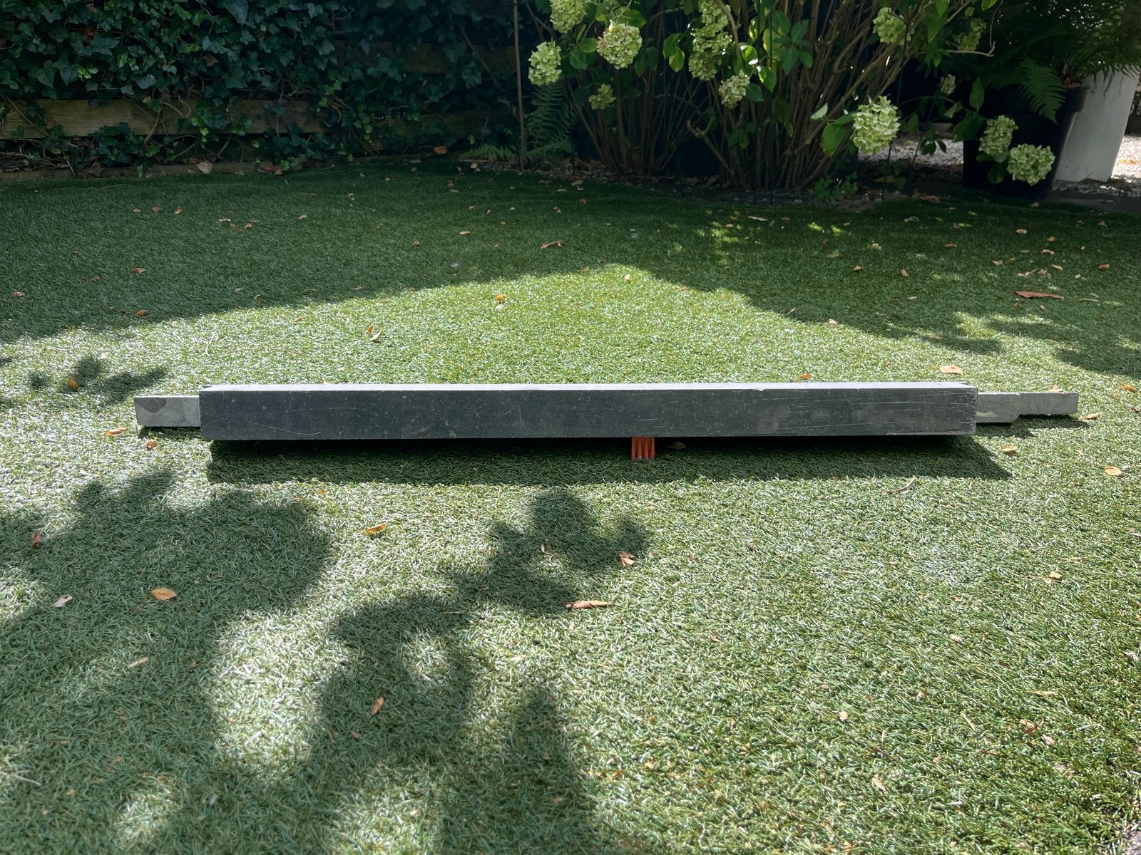 Belgisch hardstenen drempel (96-130 cm lang), Ophalen, 60 cm of meer, Gebruikt, Hardsteen