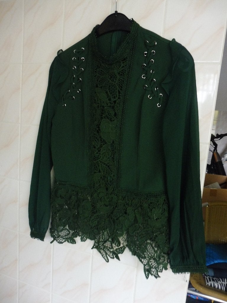 blouse van drole de copine nieuw, Ophalen of Verzenden, Zo goed als nieuw, Maat 36 (S), Groen