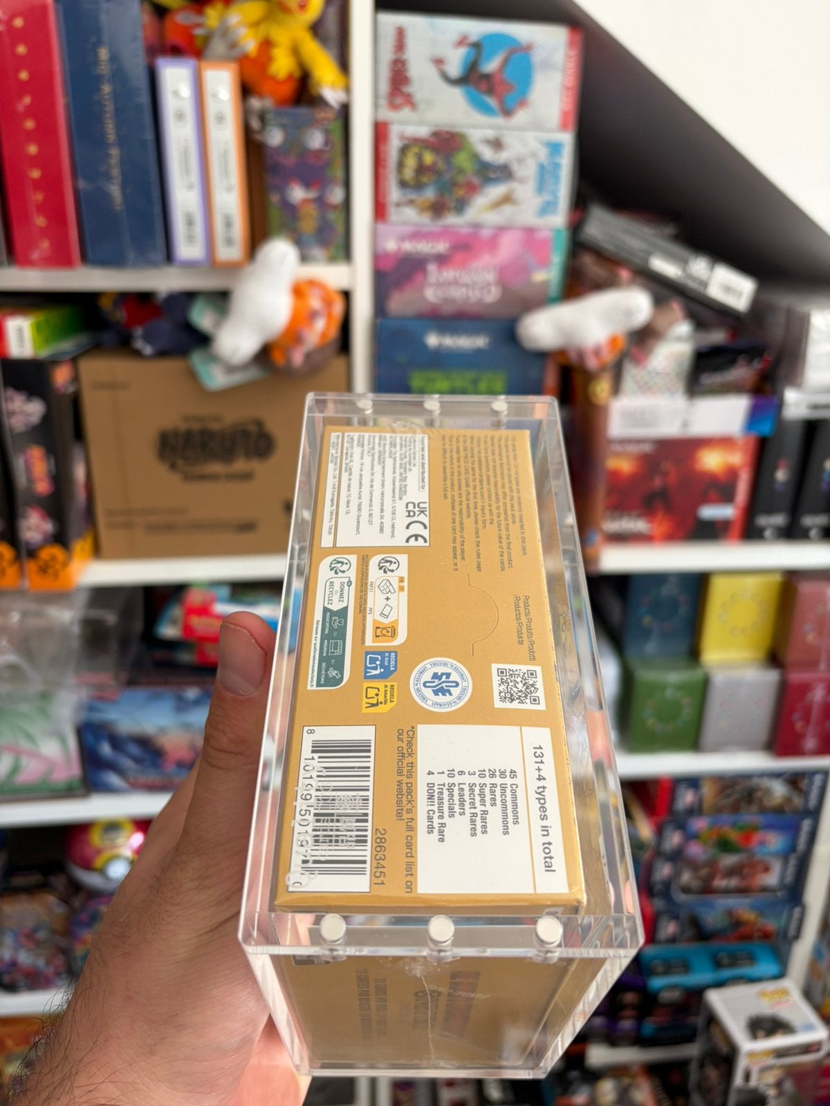 One Piece OP-17  Booster Box Acrylic Acryl Case Magnetic UV, Ophalen of Verzenden, Zo goed als nieuw, Boosterbox