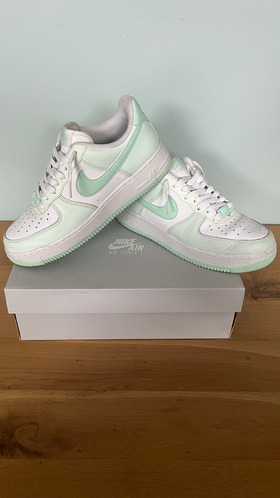 Nike Air Force 1 '07 - barely green/mint foam-white, Verzenden, Wit, Sneakers of Gympen, Zo goed als nieuw