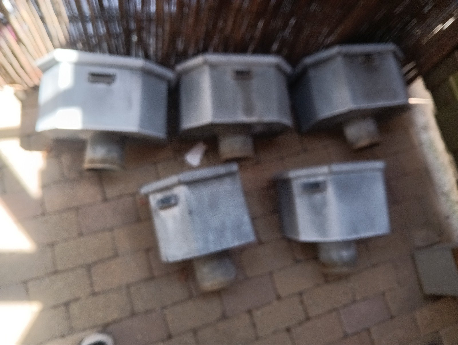 Vergaarbakken oud zink+ 15 meter pijp, Ophalen of Verzenden, Gebruikt