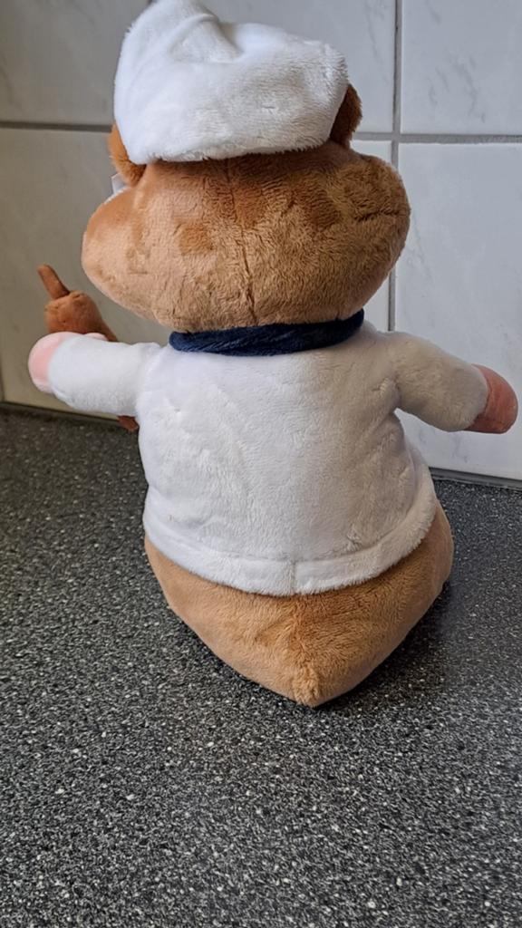 AH hamster knuffel kok nieuw, Albert Heijn, Onbekend, Ophalen of Verzenden, Onbekend