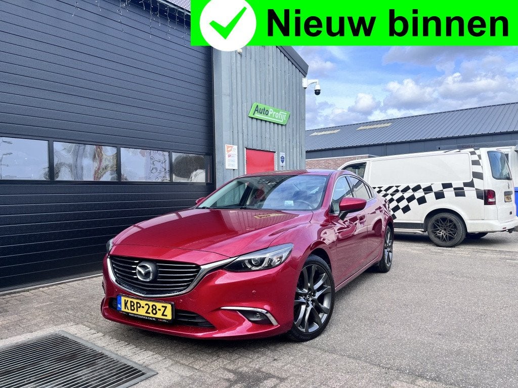 Mazda 6 2.0 GT-M 165PK|Navi|Trekh|Leer|19inch (bj 2016), Auto's, Mazda, 1998 cc, Gebruikt, 4 cilinders, 163 pk