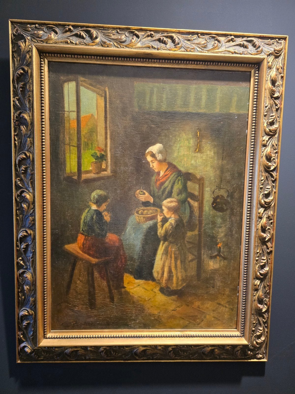 Mooi geschilderd paneel door Cor Bouter, Ophalen of Verzenden