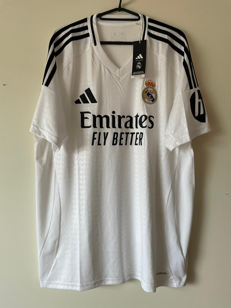 Real Madrid Adidas Voetbalshirt Maat XL Nieuw 24/25 Home, Kleding | Heren, Sportkleding, Wit, Ophalen of Verzenden, Adidas, Voetbal