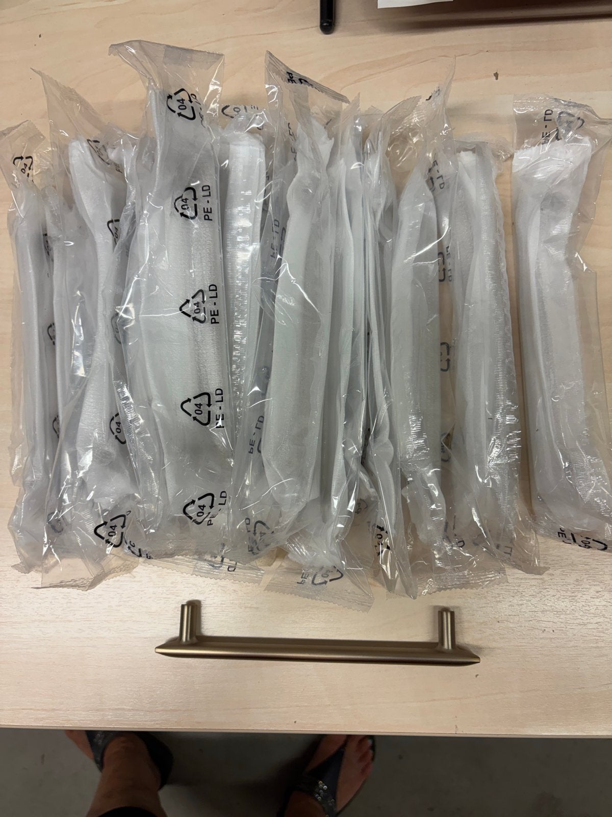 12 x FLOW Zamac Geborsteld Messing Handgrepen CC160mm, Ophalen of Verzenden, Nieuw, Koper of Messing, Klink of Kruk