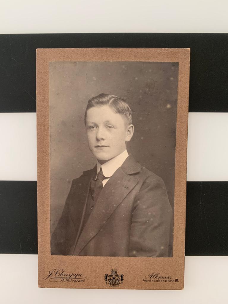 CdV man Hoffotograaf Jacques Chrispijn Alkmaar, Gebruikt, Foto, Ophalen of Verzenden, Voor 1940
