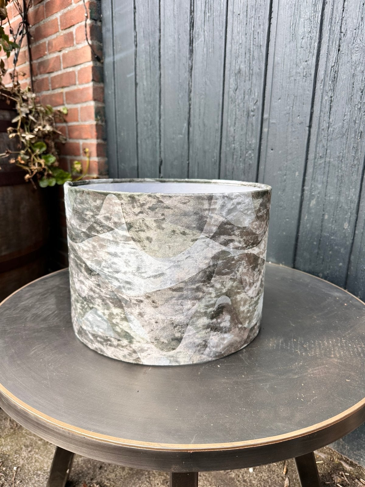 Nieuwe PTMD lampenkap mocca groen. (30 cm), Huis en Inrichting, 25 tot 50 cm, Rond, Ophalen of Verzenden, Zo goed als nieuw