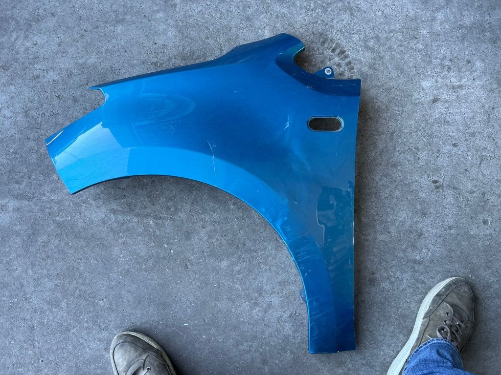 scherm up! 1s082110 links blauw, Niet ingevuld, Gebruikt, Volkswagen, Spatbord