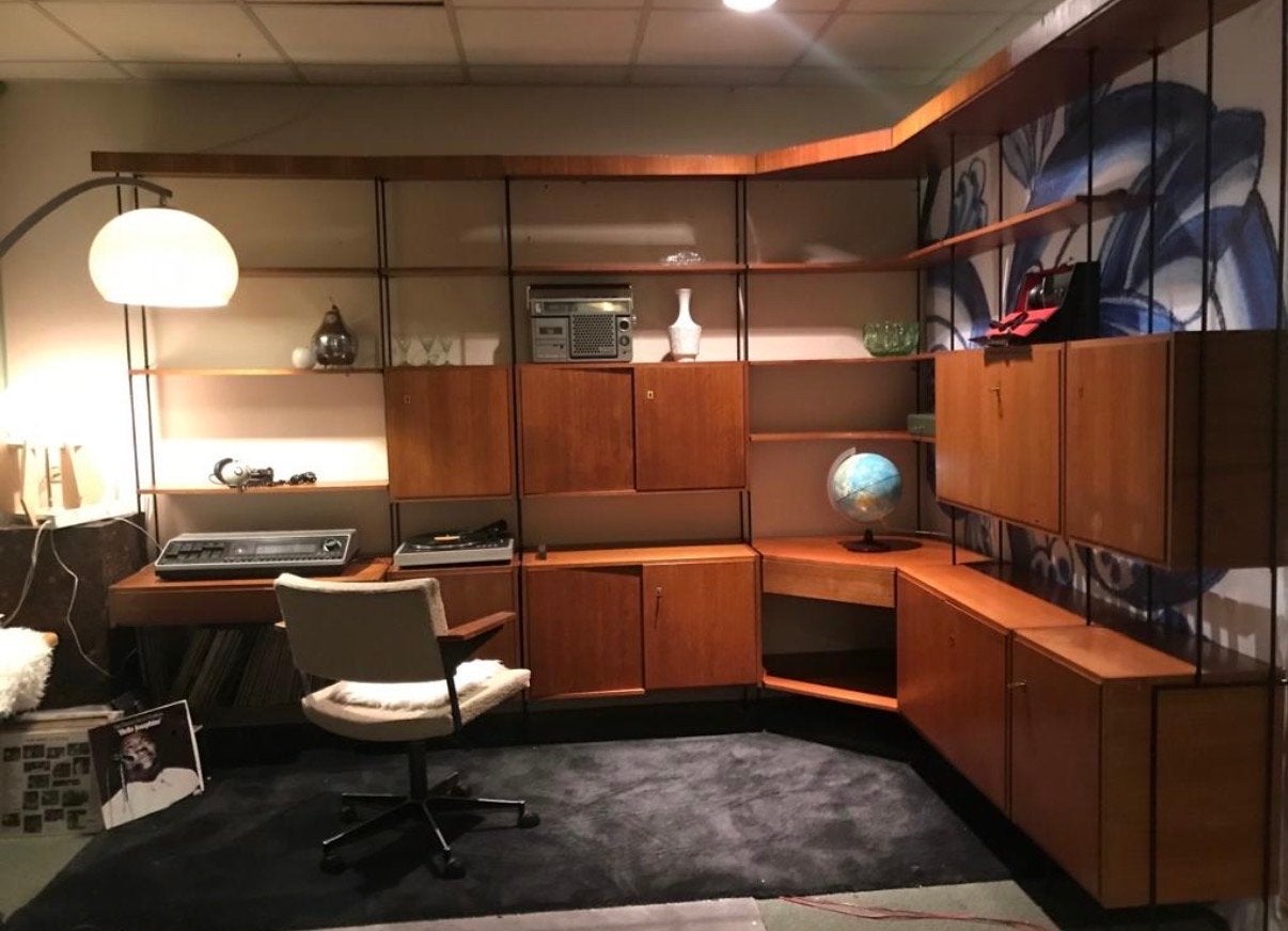 Vintage Teak Wandsysteem / Boekenkast - Jaren '60